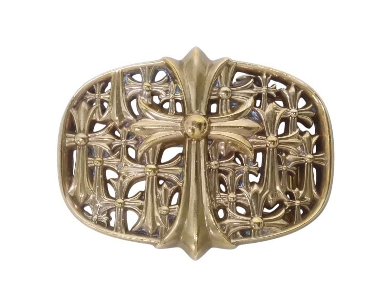 極美品　CHROME HEARTS セメタリークロス　ベルト　LINKAN購入 CHROME HEARTS クロムハーツ（原本無） BUCKL CEMETERY 1.5