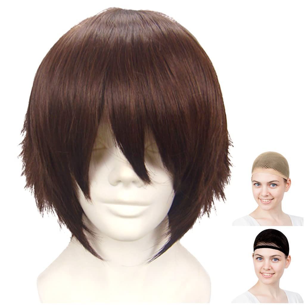人気商品】こげ茶 ブラウン ダークブラウン 耐熱 30cm ウィッグネット2