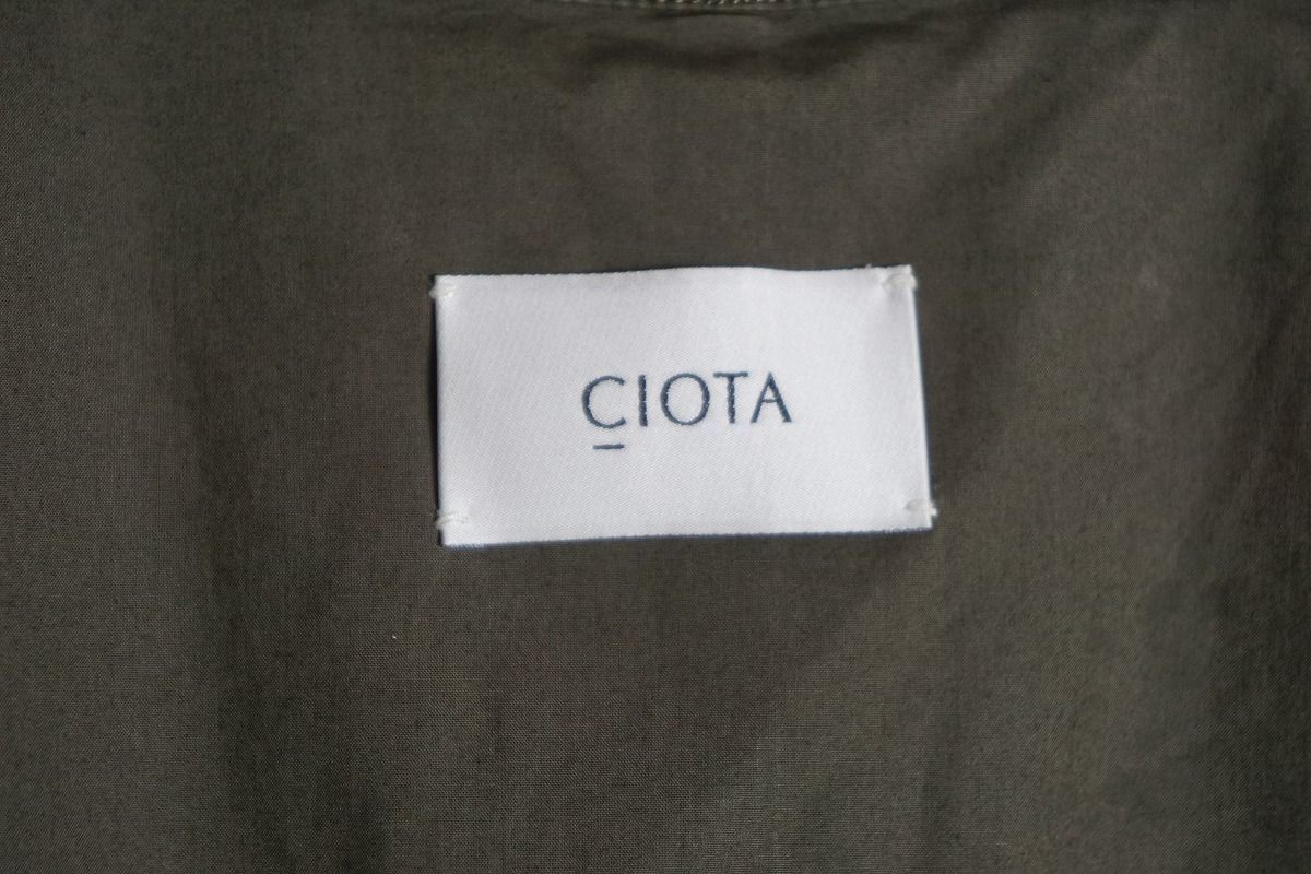 定番 正規 21AW CIOTA スビンコットン ギャバジン タイロッケン コート 