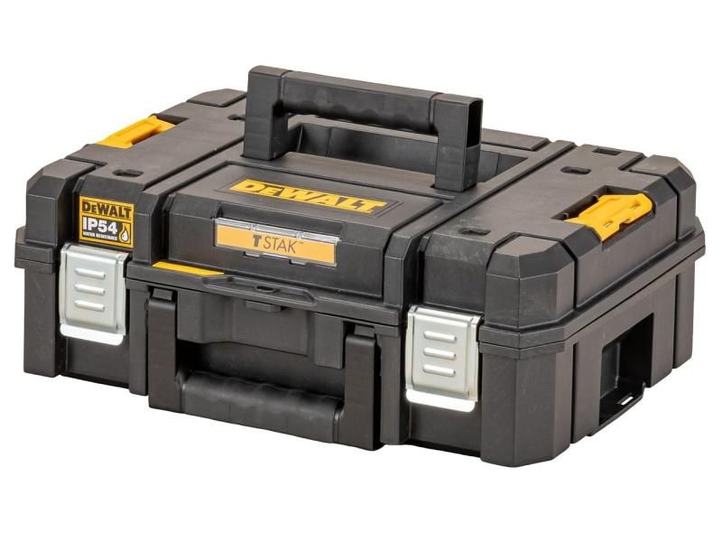 デウォルト DEWALT TSTAK 収納ボックス Sサイズ 工具箱 収納ケース ツールボックス 積み重ね収納 ブロッククッション付き ネジ ビット 小物 入れ IP54 坊塵 防水 設計 DWST
