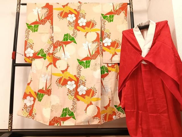 kemebu-✺美品 正絹 薔薇 トールサイズ 振袖・長襦袢 A1662 kemebu-様専用✺美品 正絹 薔薇 トールサイズ 振袖・長襦袢