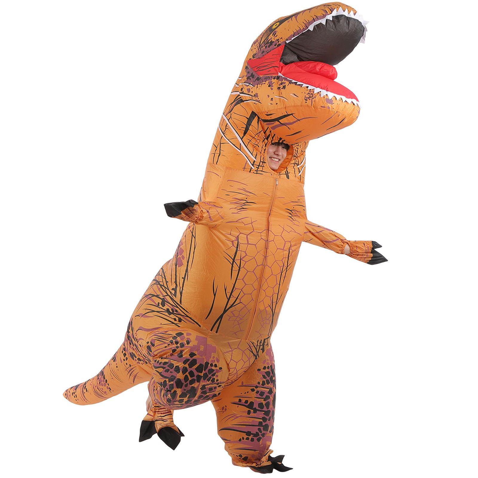 新品 [Ｅｄｉｓｏｎ　Ｂｒａｉｎ] ティラノサウルス レース用 スーツ 着ぐるみ 視界が良い 顔出しタイプ 上位狙い用 コスプレ 送風機付属 成獣 幼獣