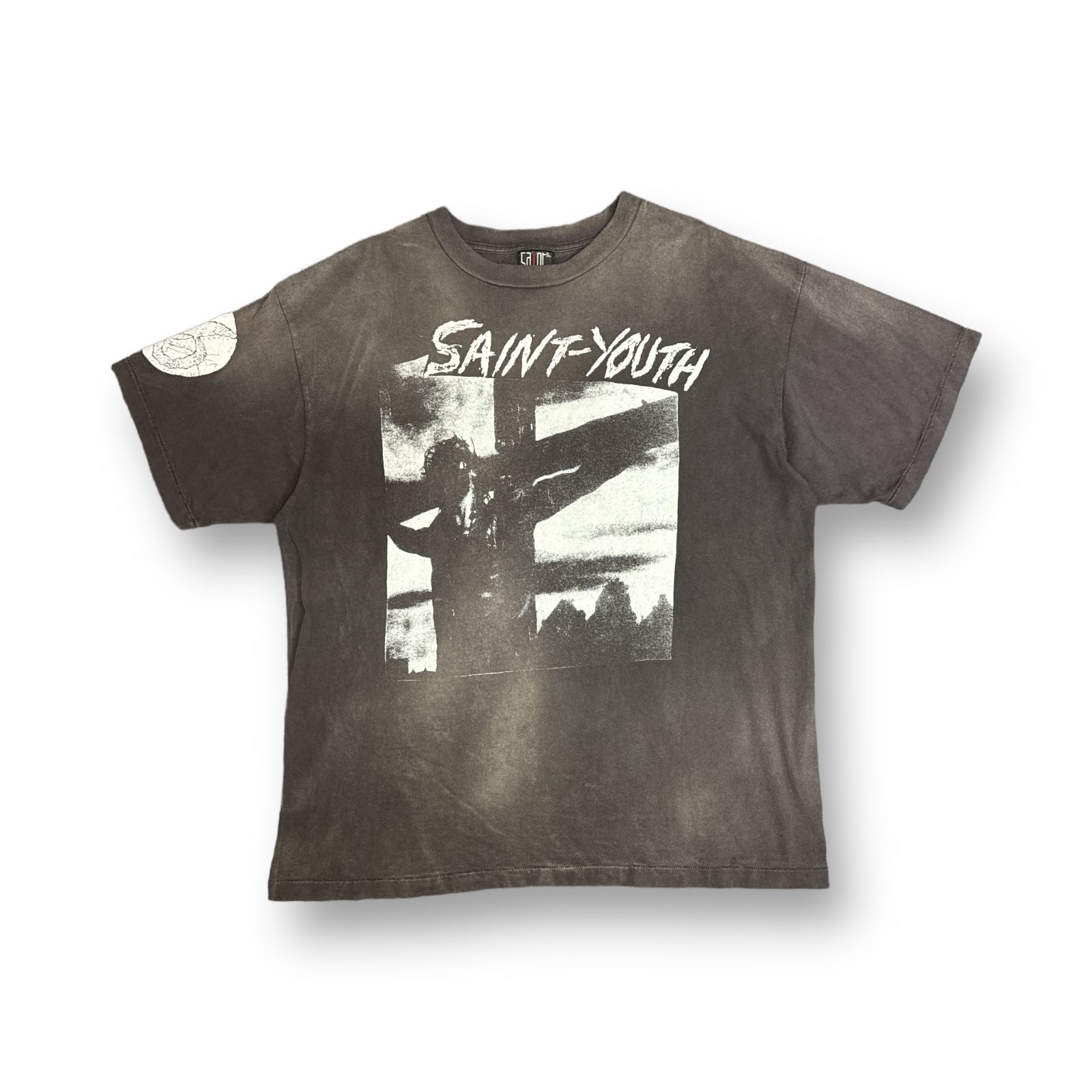 SAINT MICHAEL 22ss MX6 Short sleeve T-shirt グラフィック プリント クルーネック Tシャツ セントマイケル  SM-S22-0000-004 ブラック系 XXL 70227A3 - メルカリ