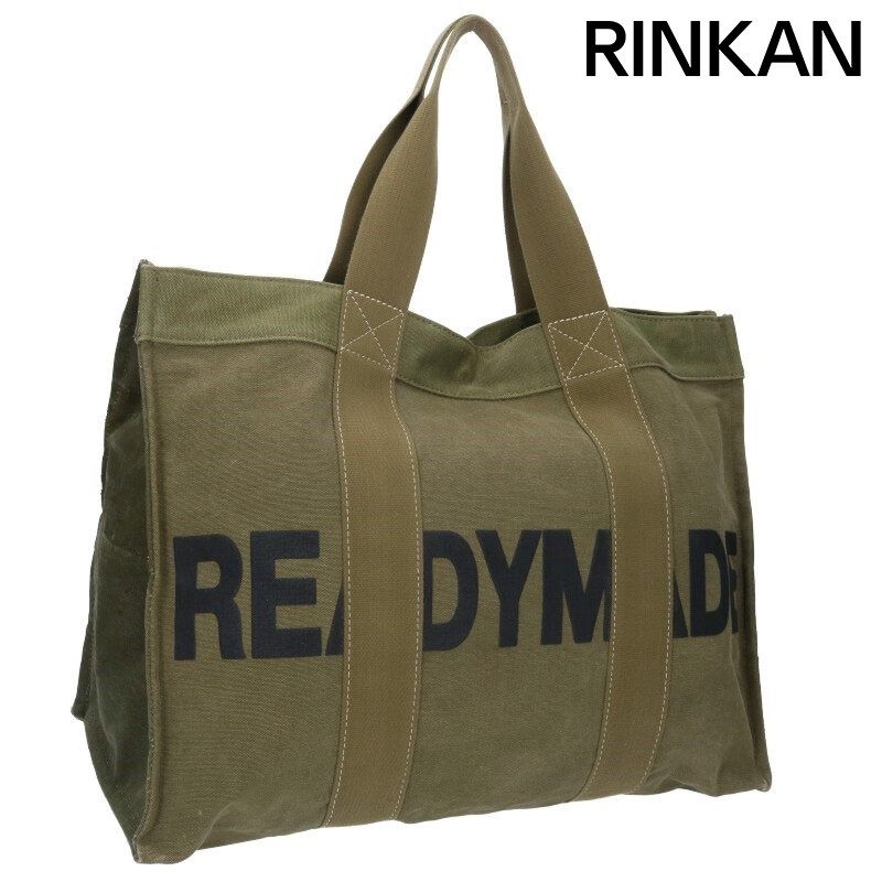 レディメイド EASY TOTE BAG (L) ヴィンテージコットンロゴ刺繍