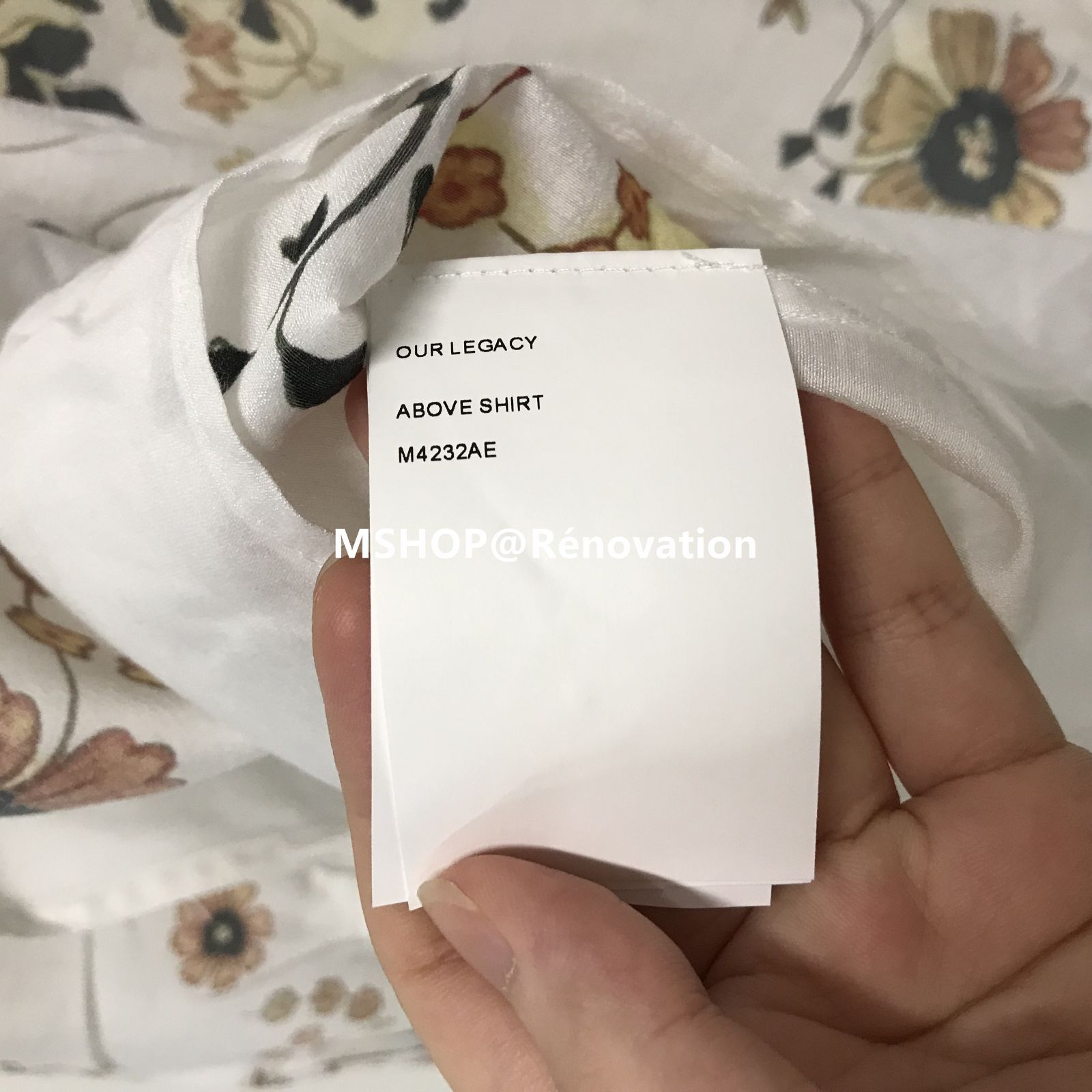 OUR LEGACY Above イースタンフラワープリント シャツ - メルカリ 