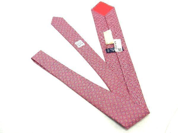 □新品□未使用□ HERMES エルメス シルク100% 総柄 ネクタイ ビジネス