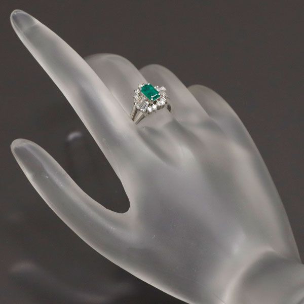 Pt900 エメラルド ダイヤモンド リング 0.58ct D0.82ct - メルカリ 