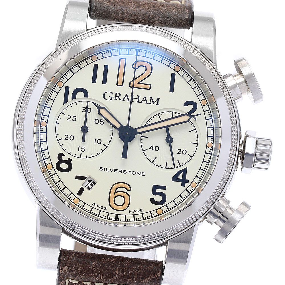グラハム GRAHAM シルバーストーン ヴィンテージ クロノグラフ 自動巻き メンズ_878836