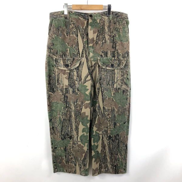 【古着】 OCOEE ハンティング パンツ リアルツリーカモ 起毛 フランネル素材 厚手 ブラウン系 メンズXL以上 【中古】 n054063