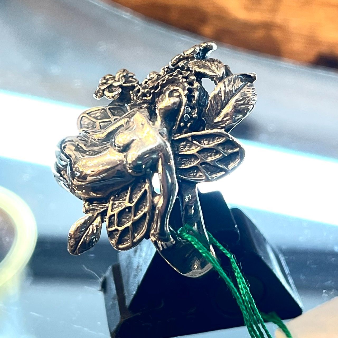 妖精 花柄 リング silver925 20号 19号 21号 指輪 1点物 ハンドメイド 