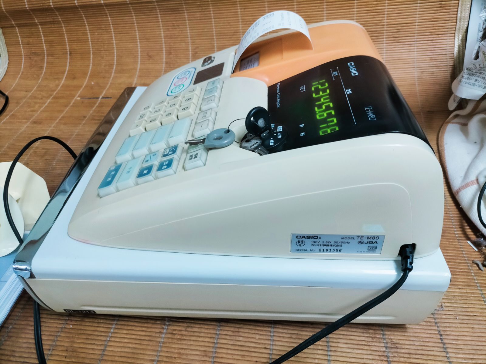 カシオレジスター 100ER 簡単便利特殊 送料込 019002