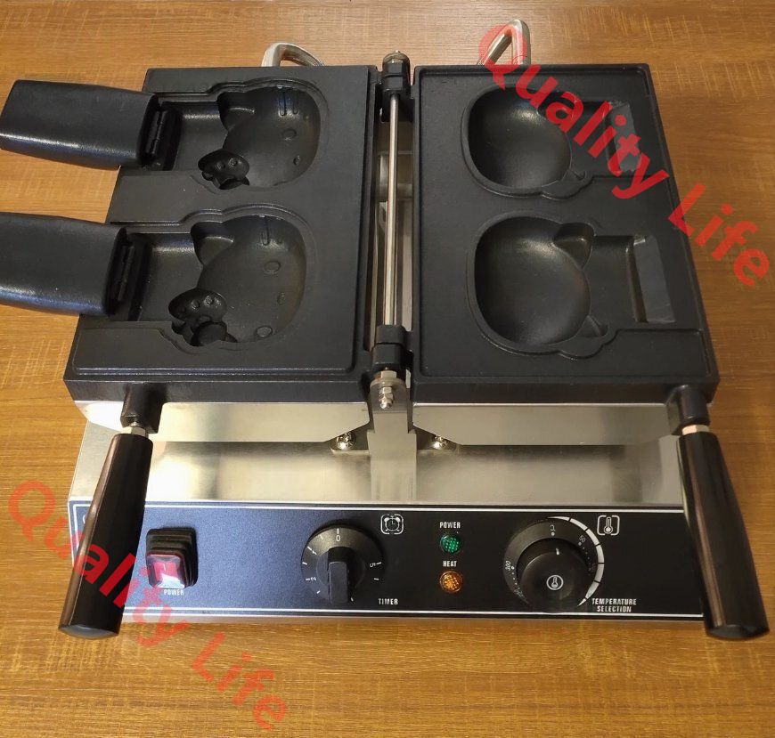 ハローキティのキャラクター焼き 人形焼き たい焼きパフェ 鯛パフェ 2匹 単相 100V|業務用|厨房用