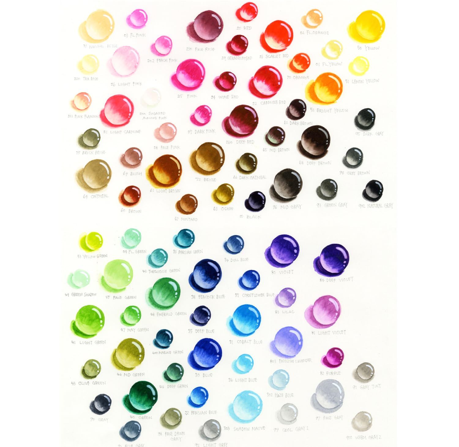 カラーペン 筆ペン