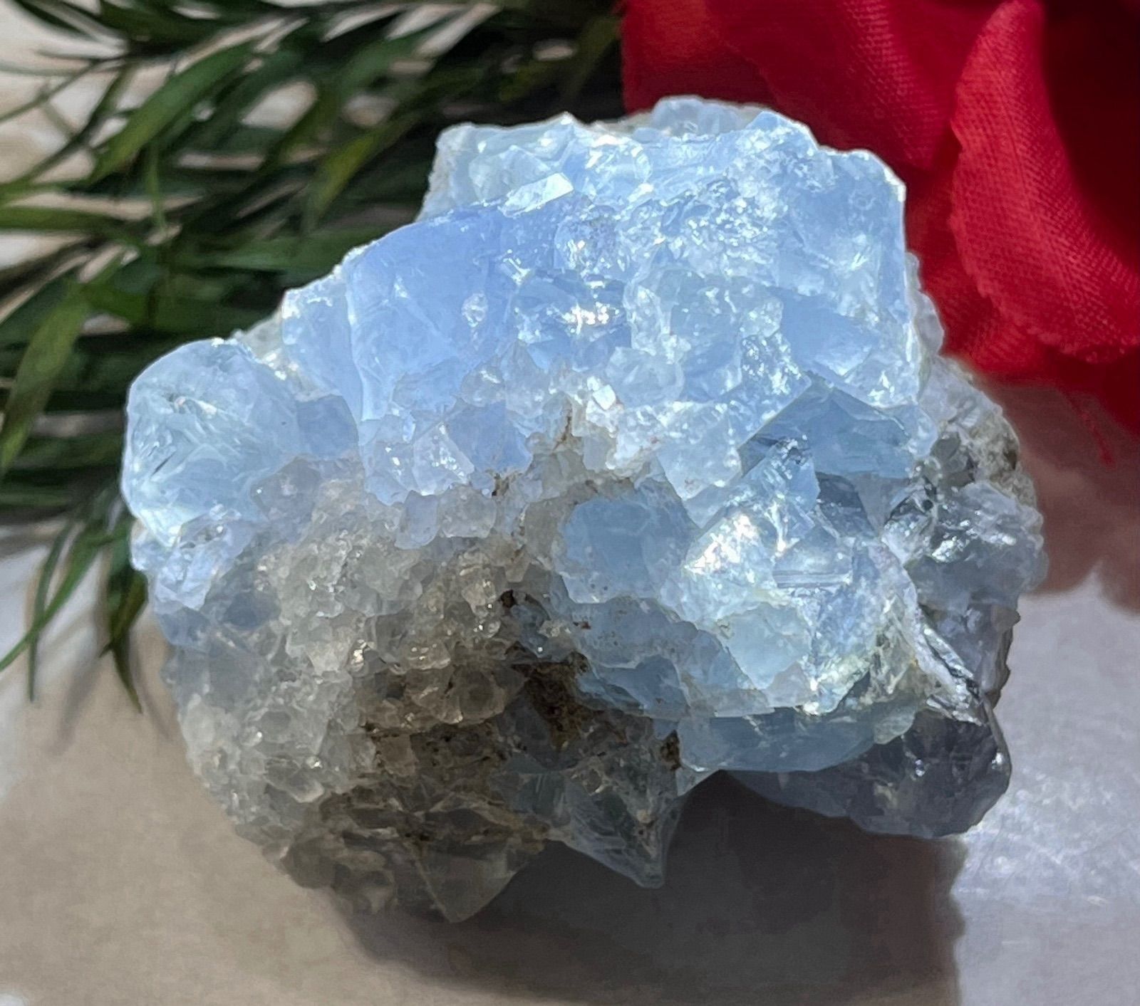 天使の石໒꒱✨ セレスタイト 天青石 クラスター 原石 ラフストーン