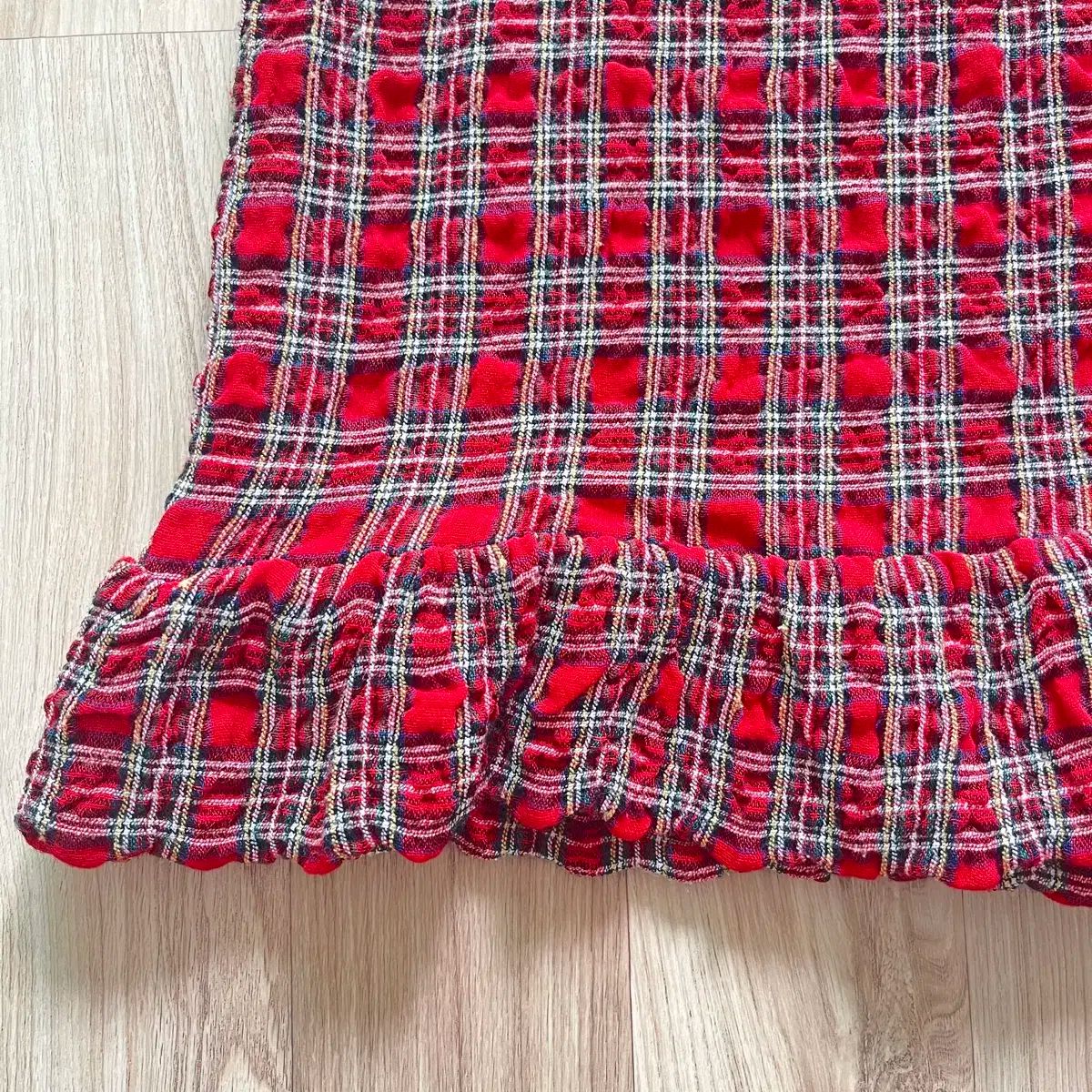 BA-TSU CLUB タタン チェック シャーリング スカート y2k 平成 レトロ