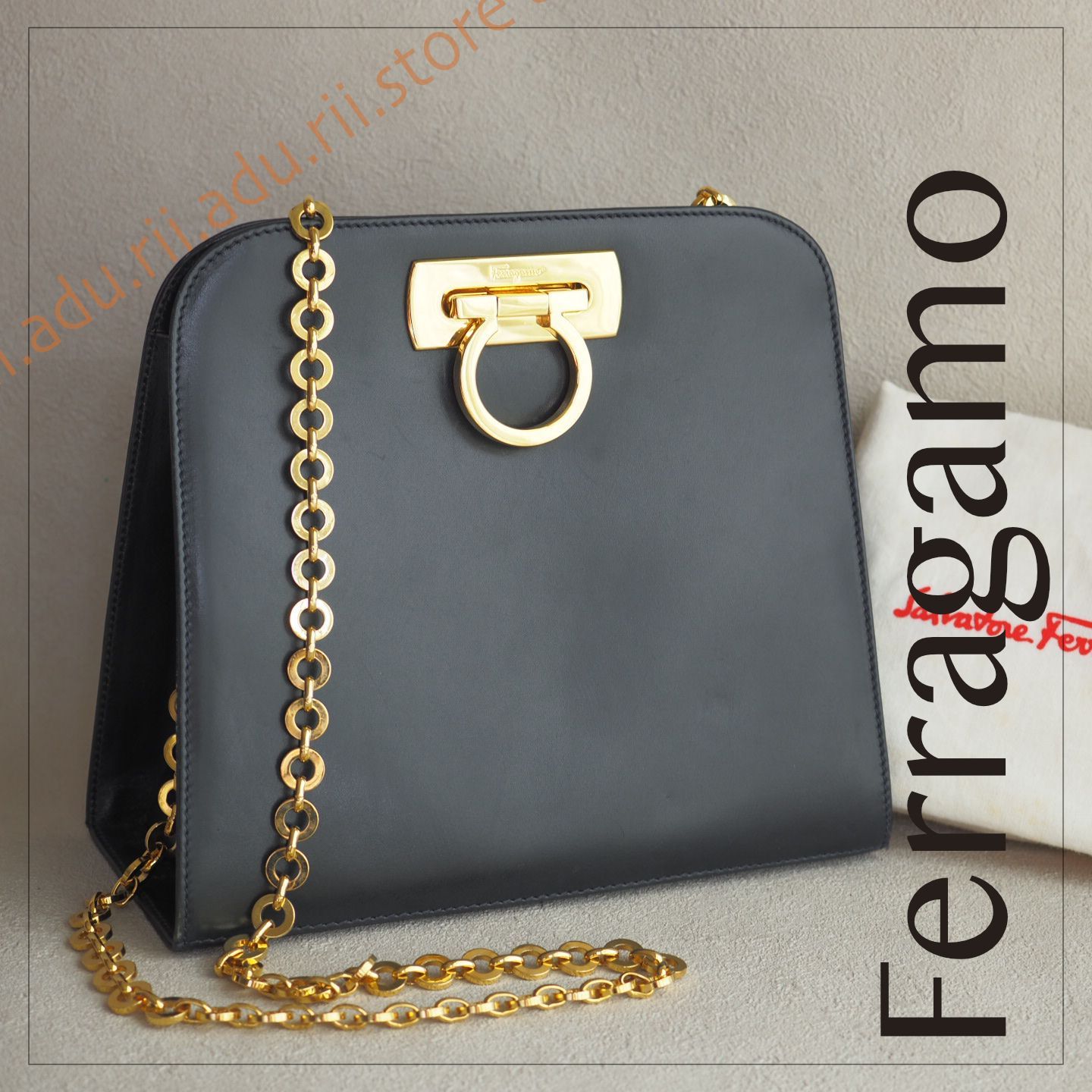美品☆ サルヴァトーレ フェラガモ Ferragamo ガンチーニ 2way 