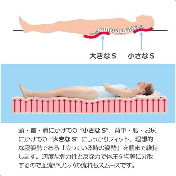 M1419マニフレックスエルゴトッパー 睡眠の質を上げる高反発敷パッド　シングル Amazon.co.jp: マニフレックス エルゴトッパー 睡眠の質を上げる