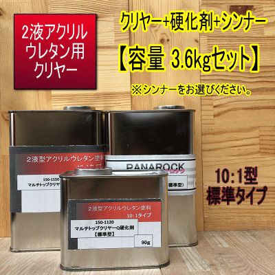ロックペイント マルチトップQ 硬化剤 遅乾型 クリヤー パナロック