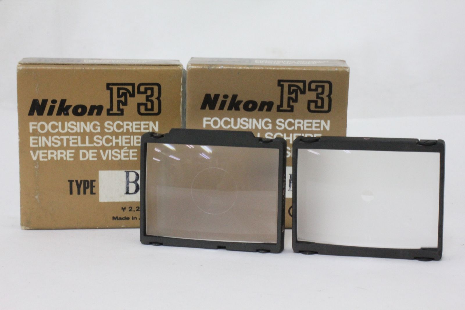 返品保証 2点まとめ 元 き ニコン Nikon F3 フォーカシングスクリーン TYPE A B スクリーン M7538