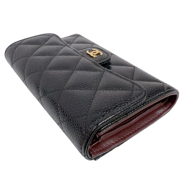 【CHANEL】AP0232 キャビア クラシック ミディアム ウォレット シャネル CHANEL タイムレス クラシック ミディアムウォレット