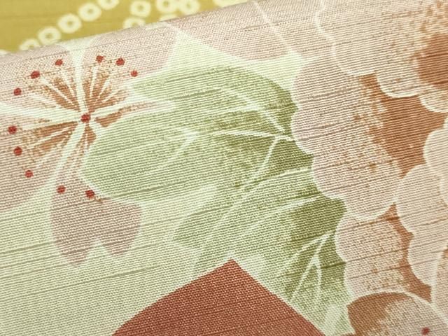 平和屋着物□極上 両面 全通柄 京袋帯 撫松庵 雪輪花文 DZAA9709kh5