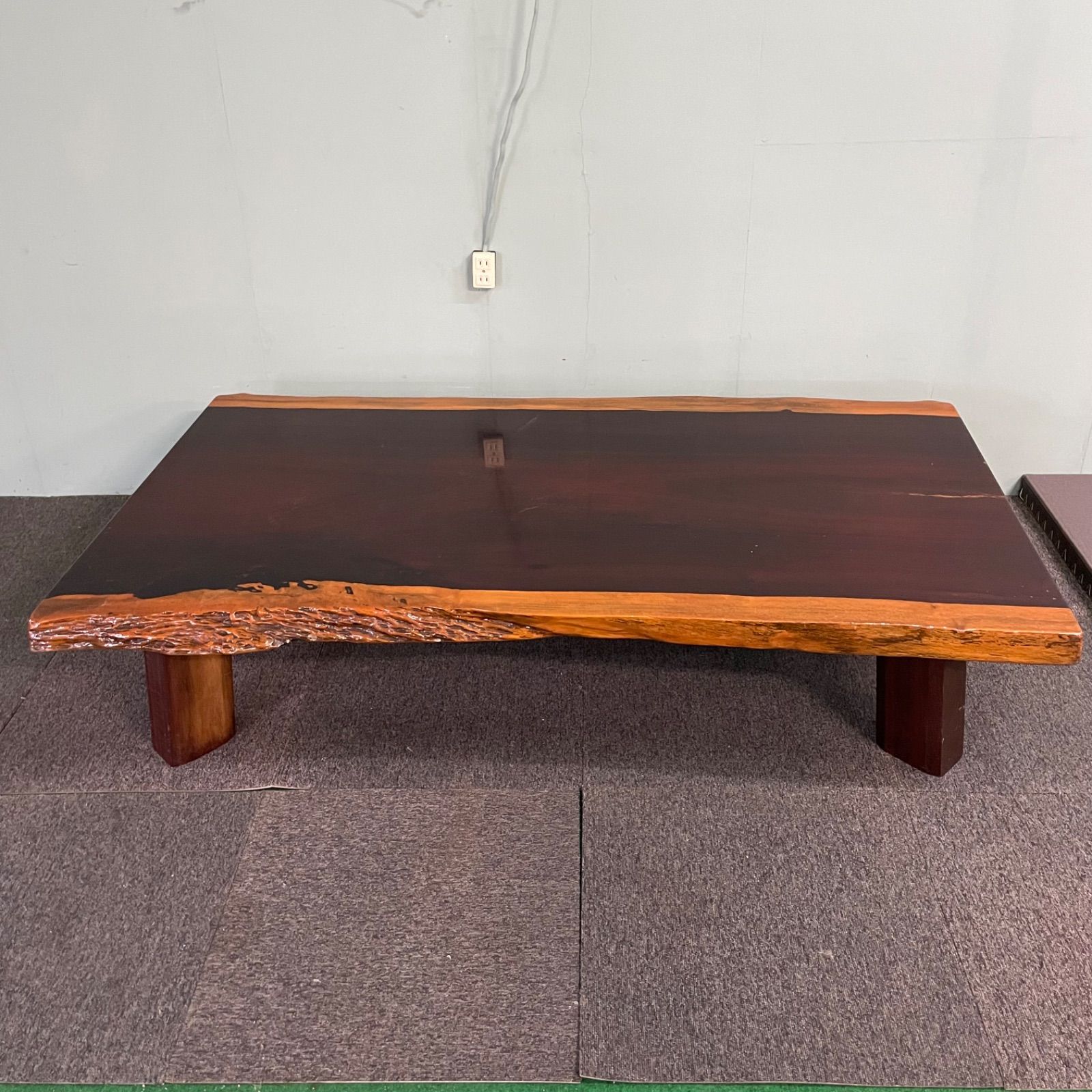 ✨送料込み✨ 花梨 座卓 一枚板 テーブル 天然木 高級 120cm×90cm ✨送料込み✨ 花梨 座卓 一枚板 テーブル 天然木 高級 120cm×