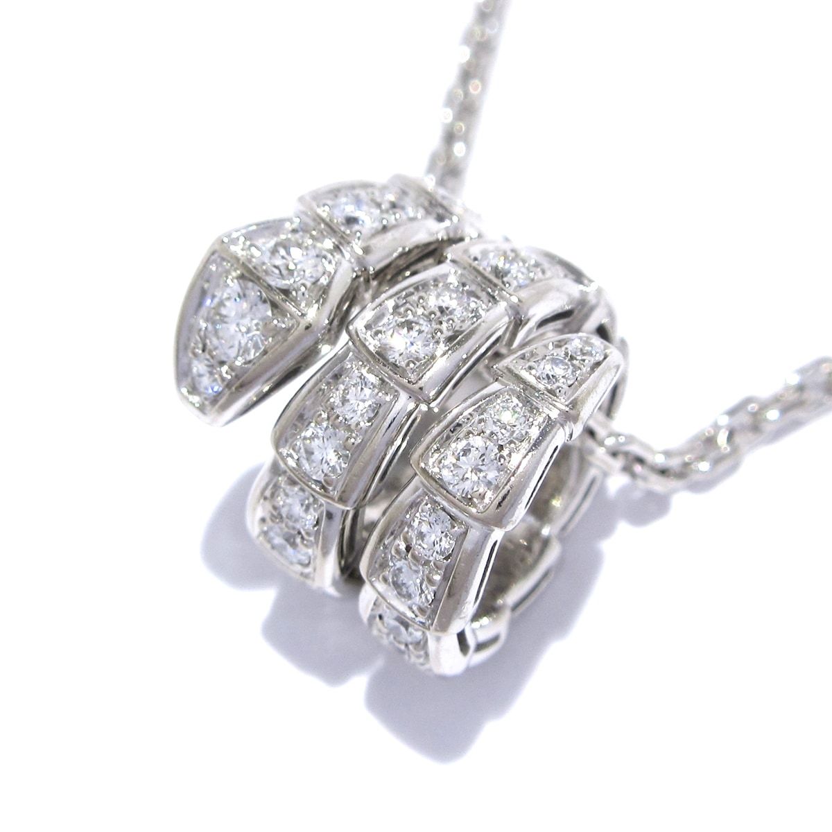 BVLGARI ブルガリ ネックレス K18WG - 4800925Y0007 BVLGARI - BVLGARI チェーン 44cm ネックレス K18WG レディース