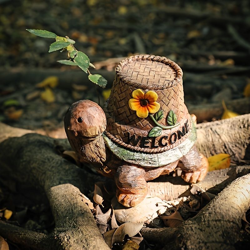 オブジェ 置物 オブジェ ガーデンオーナメント カメ 亀 かめ ウェルカムボード