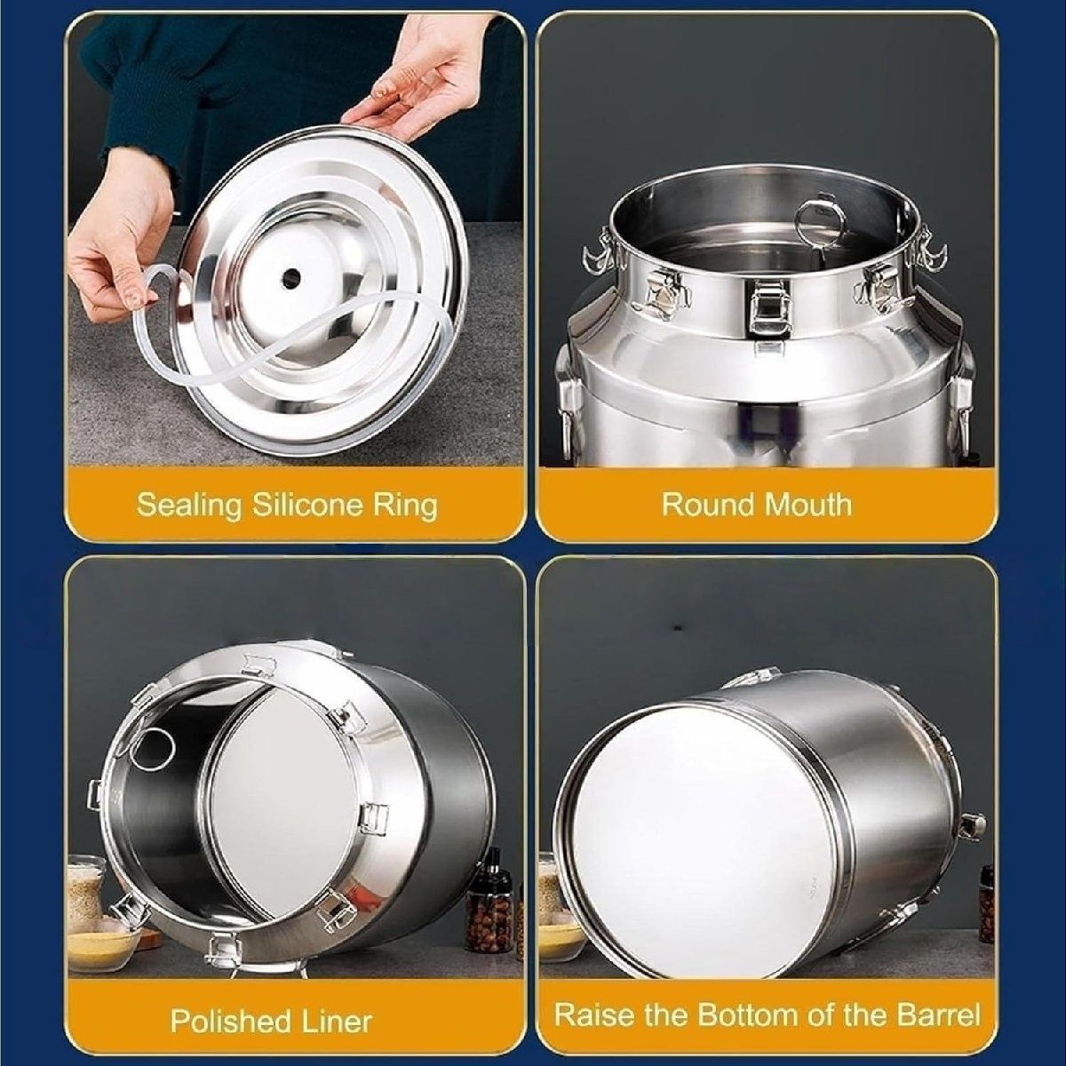  発酵樽 醸造ケトル 自家醸造槽 20 L ワイン樽 家庭用 ビール醸造容器 ワイン キムチ 発酵タンク 付き密閉蓋 ステンレス鋼蛇口 果実酒瓶 保存容器 ケース