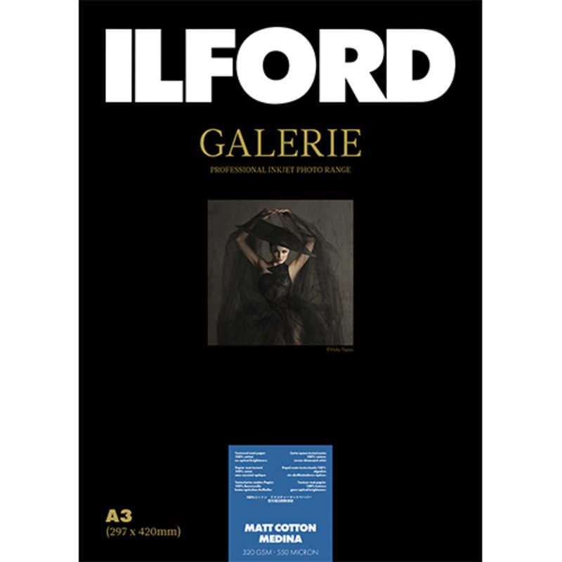送料無料 ♥ 未開梱 イルフォード イルフォードギャラリーマットコットンメディナ 320g|m2 A3･25枚 ILFORD GALERIE Matt Cotton Medina 433240