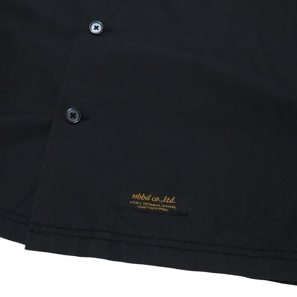 NEIGHBORHOOD ネイバーフッド ノーカラー ワークシャツ 半袖 黒 S NEIGHBORHOOD ネイバーフッド CLASSIC WORK/EC-SHIRT.SS (半袖