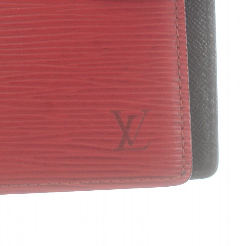 超美品! ルイヴィトン アジェンダミニ エピ赤 手帳カバー 定期も
