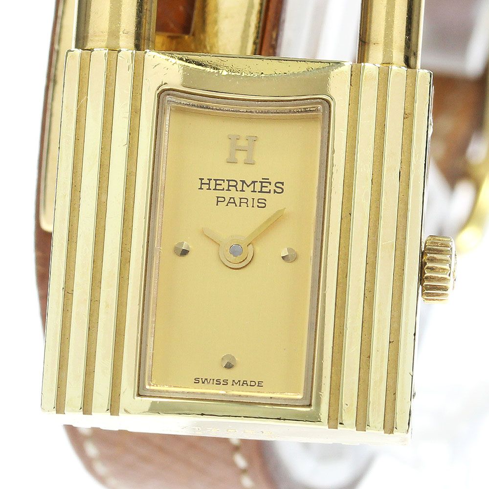 美品★エルメス ケリーウォッチ HERMES（エルメス） ケリーウォッチ 腕時計 GP クオーツ レディース 1