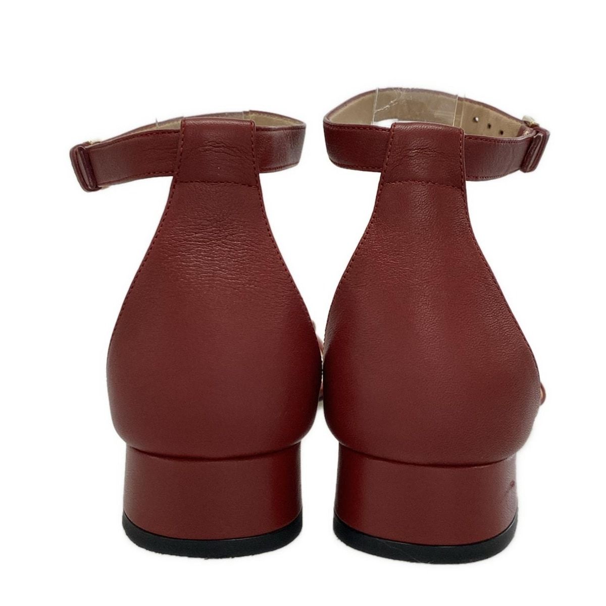 美品　GUCCIグッチ　ボルドー　サンダル　ミュール　ボルドー　赤37 1/2 GUCCI(グッチ) サンダル 37 1/2 レディース ホースビット