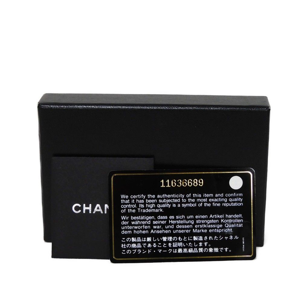 CHANEL シャネル ココボタン カードホルダー CCマーク カーフ