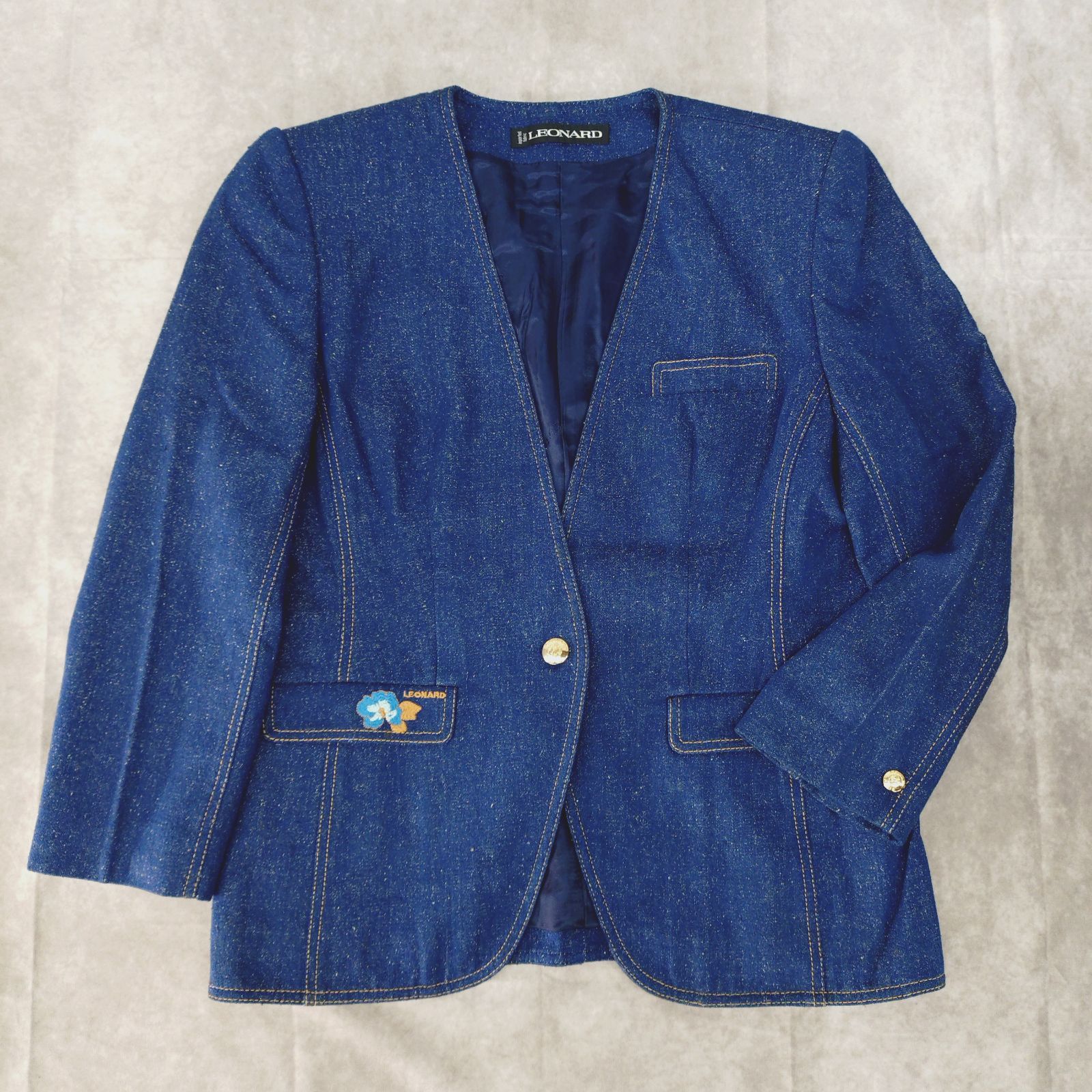 美品】 LEONARD レオナール 13AR サイズ セットアップ スーツ