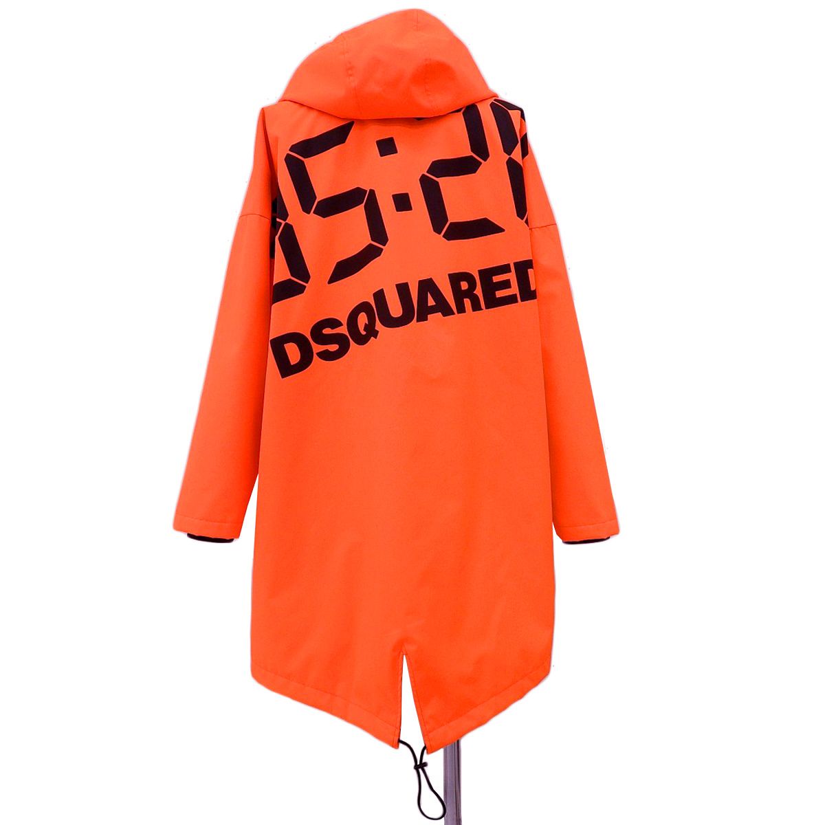 ディースクエアード ネオンカラー モッズコート メンズ オレンジ