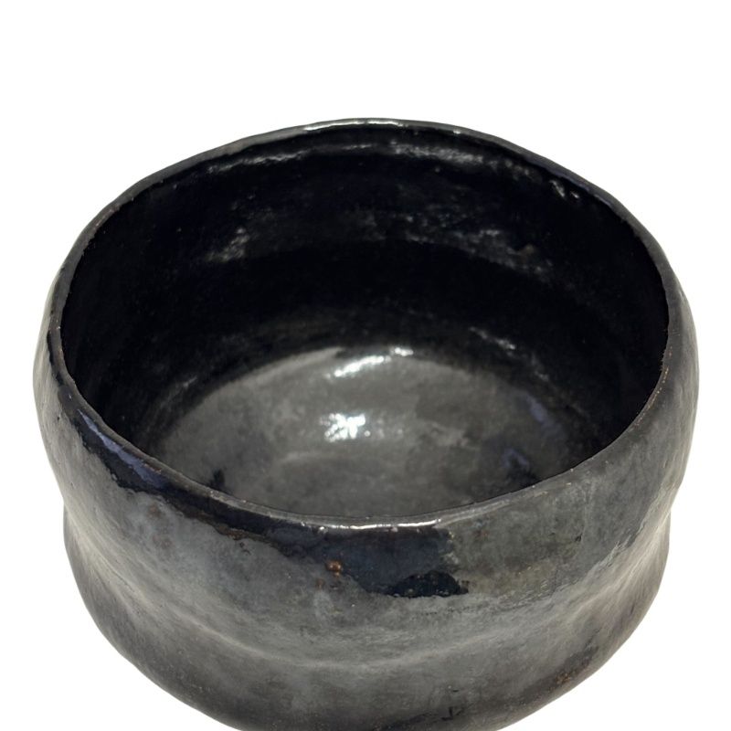 松楽造 黒楽茶碗 茶道具 茶器  陶器 木箱付き 【中古】 52505K265 松楽造 黒楽茶碗 茶道具 茶器 陶器 木箱付き 【中古】 52505K265