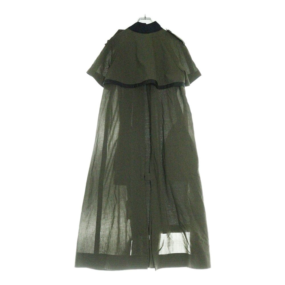 ワンピース SACAI DRESSES KHAKI/NAVY Sacai Sponge Sweat x Nylon Twill Dress in Navy x Khaki
