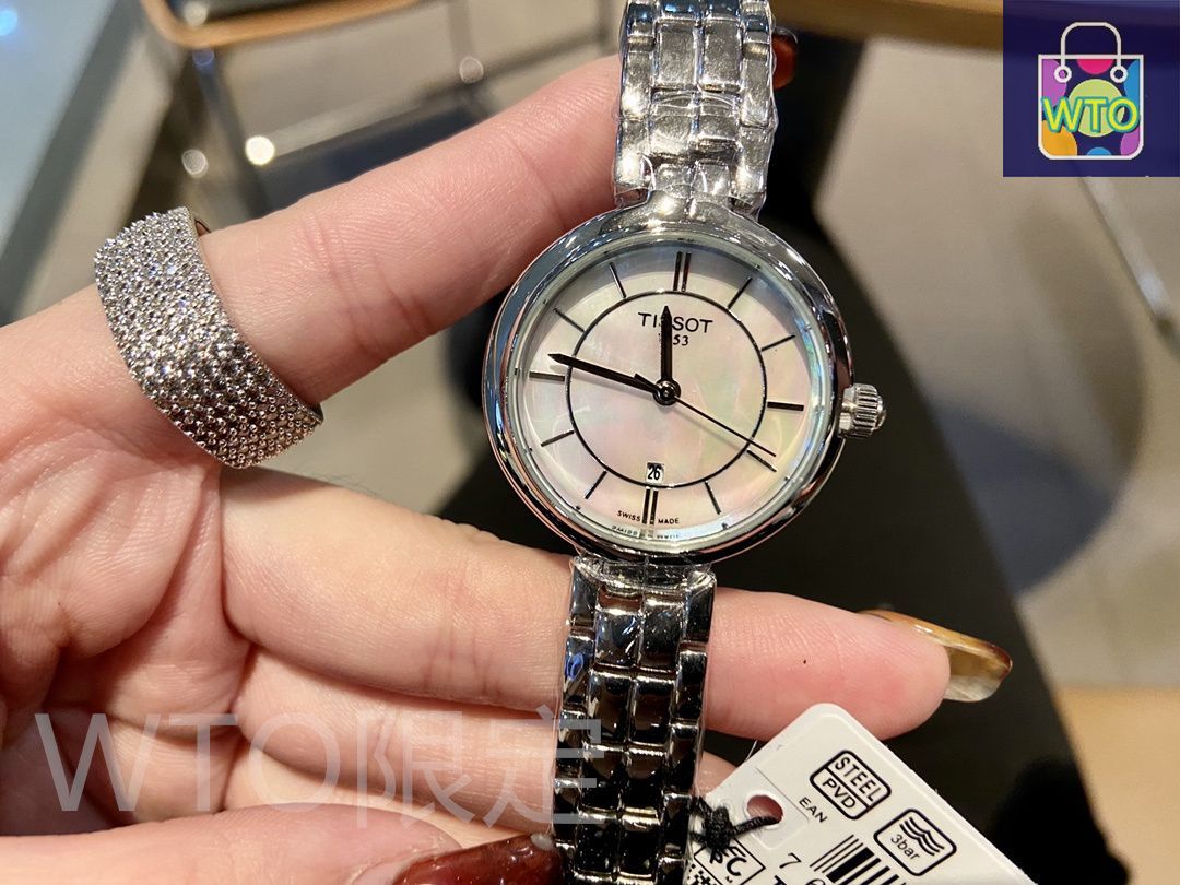 今日特価】Tissot フラミンゴ シリーズ レディース腕時計-WTO