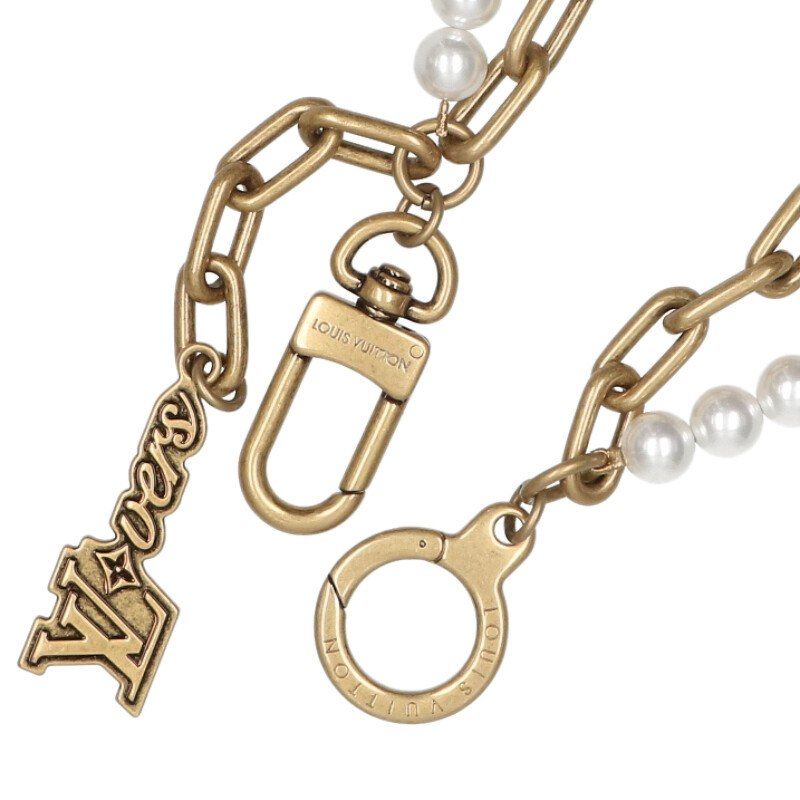  ルイヴィトン M 01689 チェーン付きパールバッグチャーム メンズ その他 アクセサリー