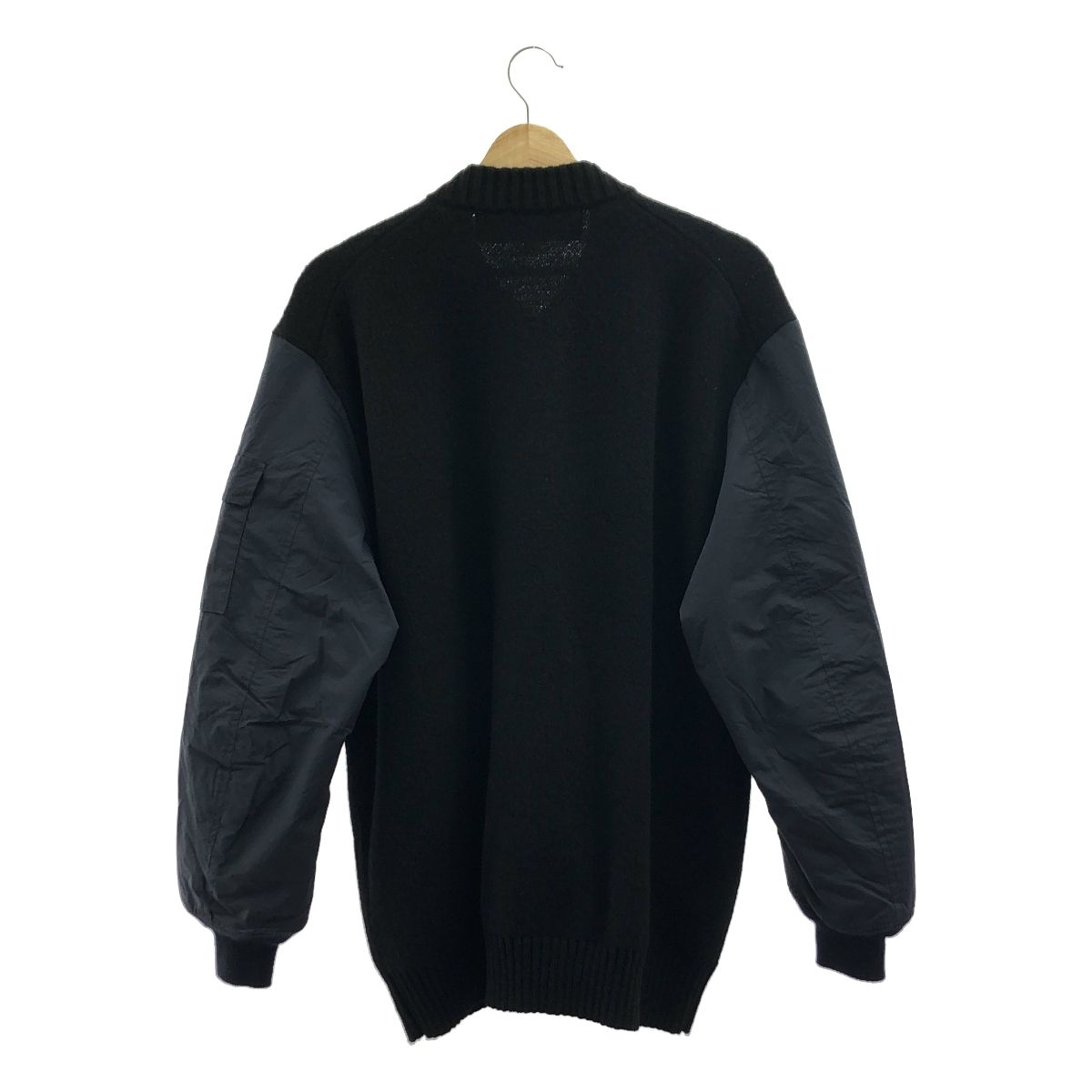 【コムデギャルソンオム】ウールナイロン切替ニットジャケット COMME des GARCONS HOMME / コムデギャルソンオム | 2022AW | ウール