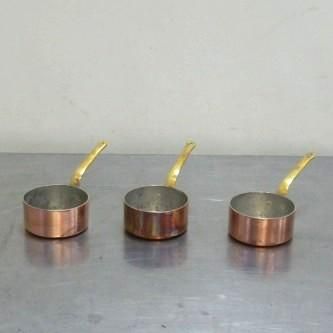 3点セット】SW 和田助 プチパン 銅製 ソースパン7cm×3 155g - メルカリ