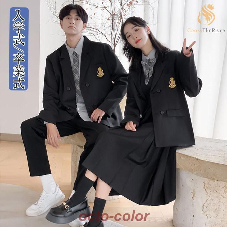 卒業式 スーツ 女の子 男の子 入学式 パンツスーツ 女子高生 卒業式 韓国 制服 ブレザー なんちゃって制服 セット jk フォーマルスーツ 発表会 フォーマル 白ブ2.23