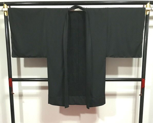 黒縞柄レース