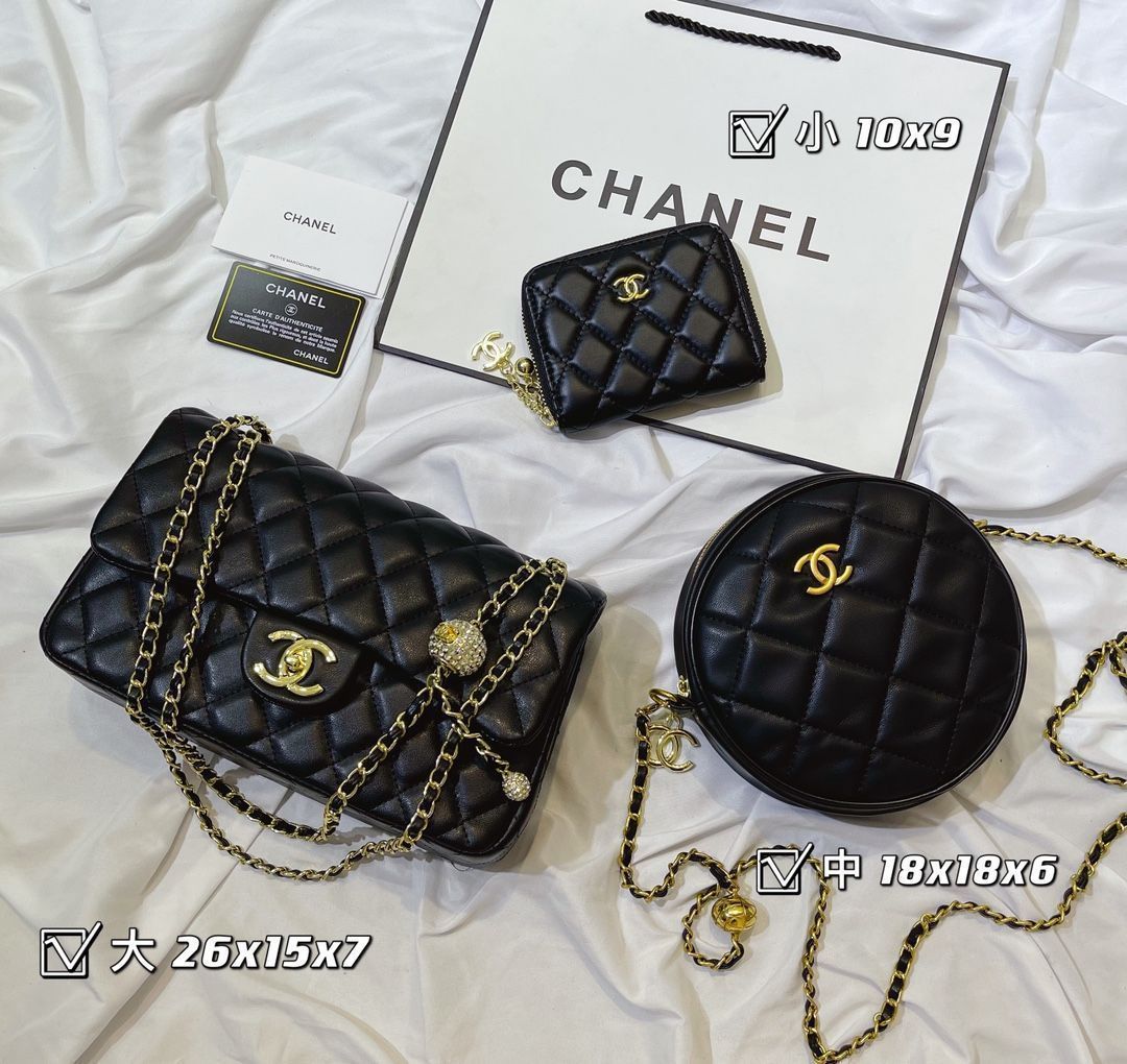 送料無料 CHANEL シャネル  ショルダーバッグ ハンドバッグ  財布  3点セット