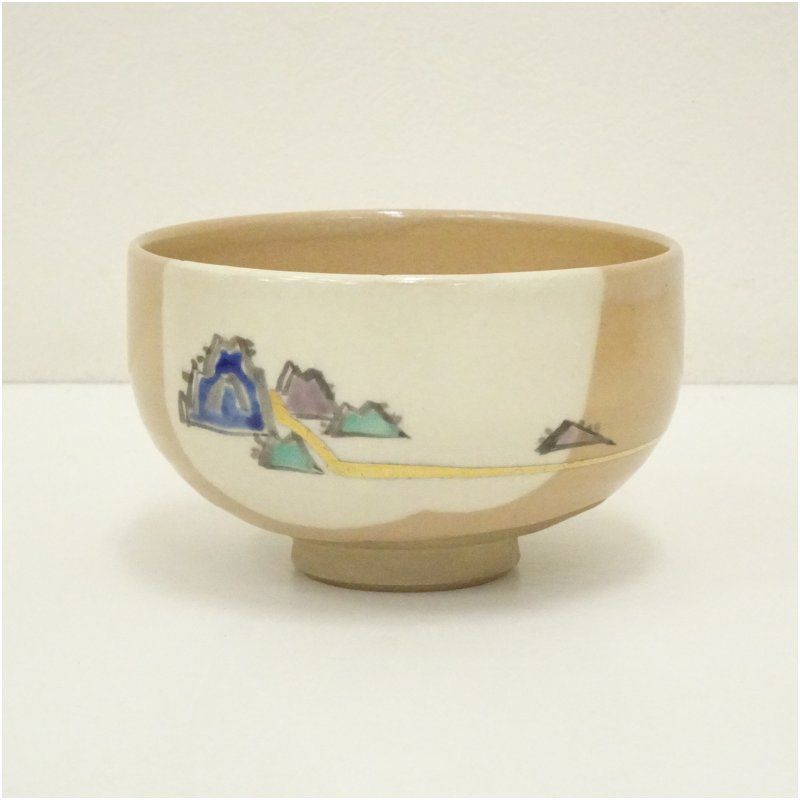 抹茶茶碗　抹茶椀　' 色絵　魚' 京焼　茶道具 抹茶茶碗 抹茶椀 ' 色絵 柳に燕' 京焼 茶道具 - メルカリ
