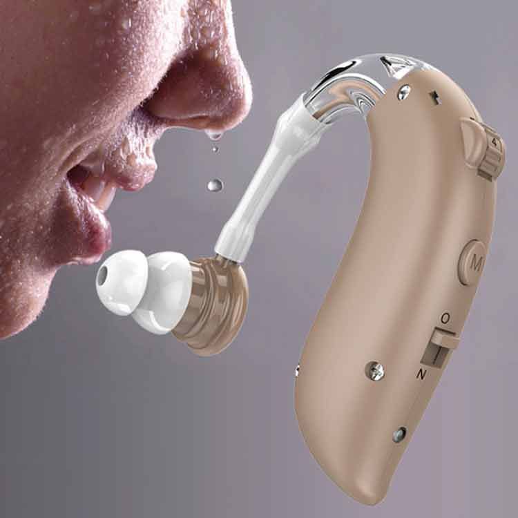 USB充電式 左右兼用 片耳タイプ 集音器 補聴器 敬老の日 4段階調節 騒音抑制 集音器 360&deg;回転 高性能 贈り物 父の日 母の日 ギフト#infit595653