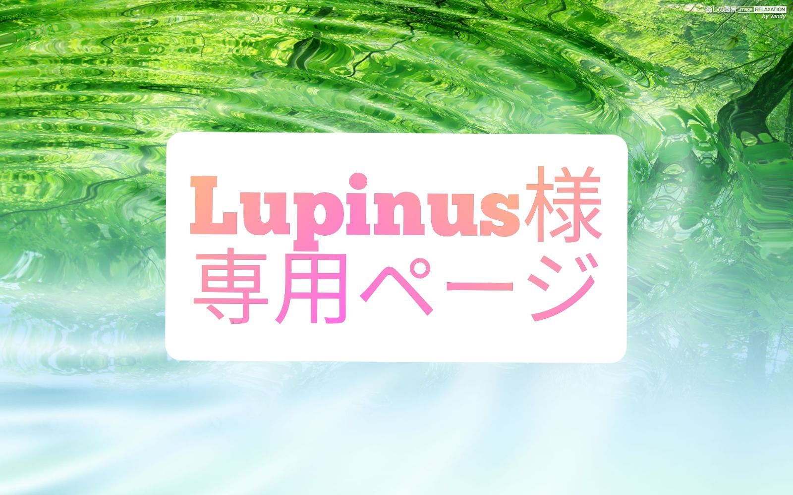 Lupinus様 専用出品 pluck - Green🍀Harvest - メルカリ