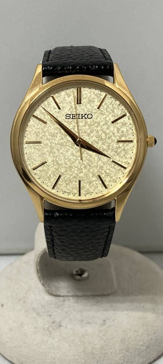 SEIKO セイコー／DOLCE／ 8J41-0AJ0／ 961＊＊＊／ ゴールド文字盤